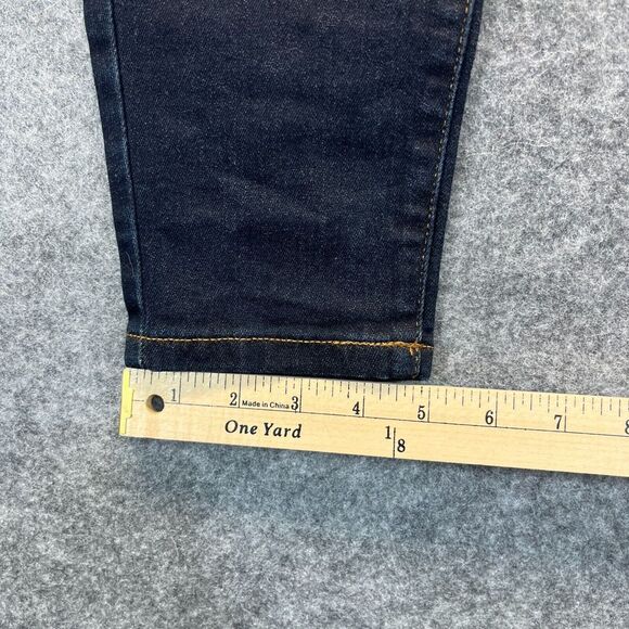 Everlane Jeans Womens Size 28 Mid Rise Skinny Dark Blue Stretch Denim - Picture 8 of 14